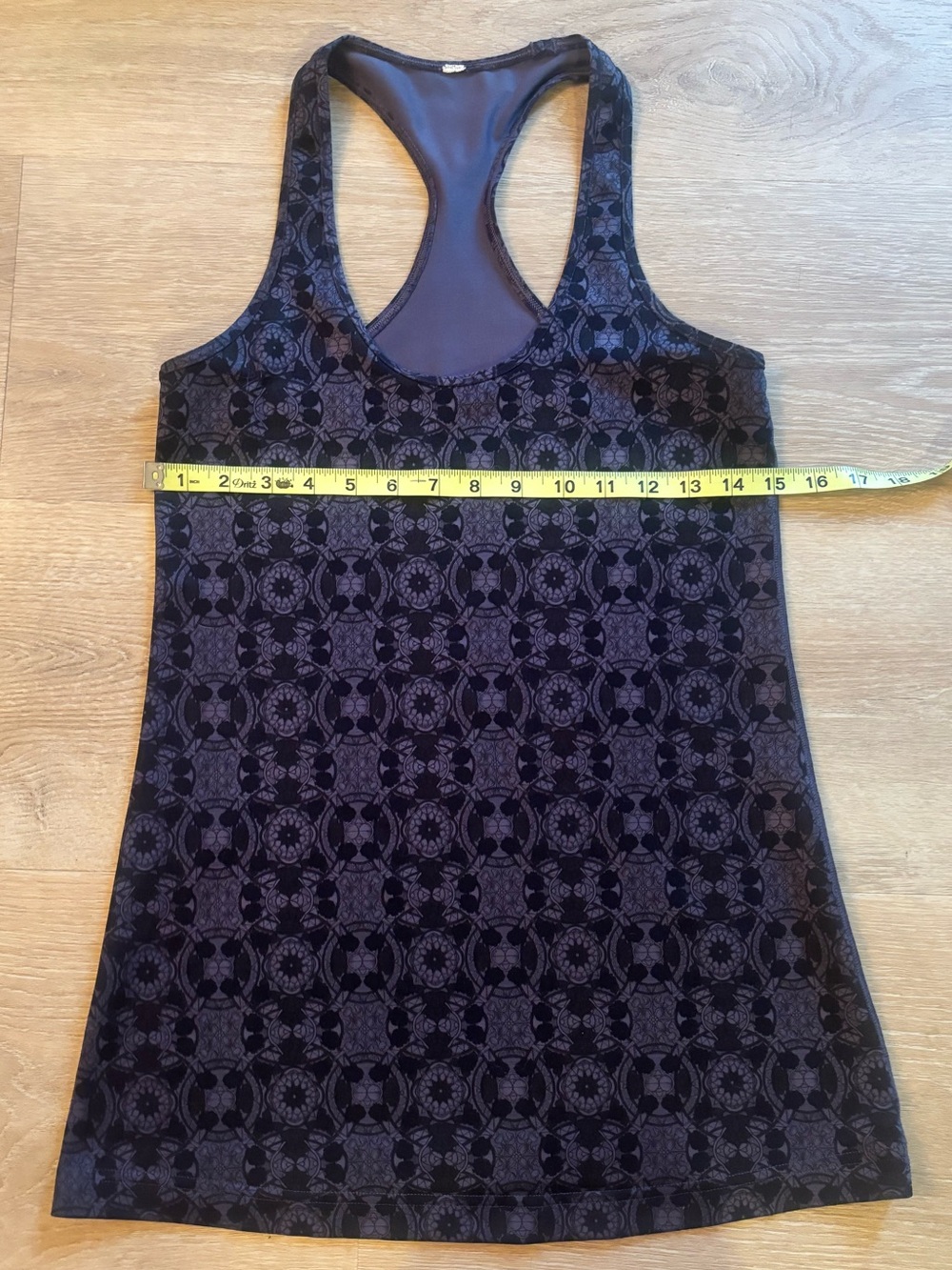 lululemon athletica Dark Purple/navy Patterned Racerback Tank